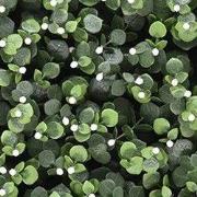 Kunstplanten mat 50x50 cm eucalyptus knop wit