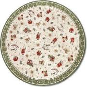 Villeroy & Boch Toy’s Delight Rond Vloerkleed Kerst Groen Creme- 160 C...