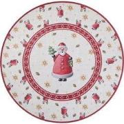 Villeroy & Boch Toy’s Delight Rond Vloerkleed Kerstman Creme Rood- 160...