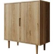 Meubella - Selwood - Dressoir - Eikenpatroon - 95x43x103 cm