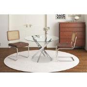 Tafel 'Lasi' 120 cm Rond Glas, Poten Chroom