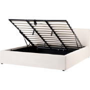 LAGARDE - Bed opbergruimte - Gebroken wit - 180 x 200 cm - Polyester