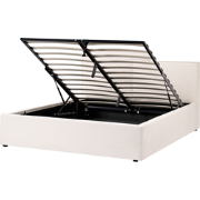 LAGARDE - Bed opbergruimte - Gebroken wit - 160 x 200 cm - Polyester