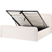 VIVIERS - Bed opbergruimte - Gebroken wit - 160 x 200 cm - Polyester