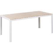 COMO - Tuintafel - Beige/Wit - 185 x 90 cm - Kunsthout