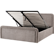 VIVIERS - Bed met opbergruimte - Taupe - 160 x 200 cm - Polyester