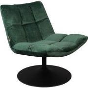 DUTCHBONE Lounge Chair Bar Velvet Green