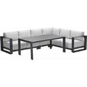 Garden Impressions Malakka lounge dining set 5-delig - valley sand