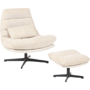 TOVIK - Fauteuil - Lichtbeige - Stof