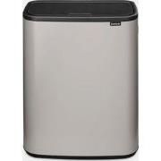 Bo Touch Bin, met 2 binnenemmers, 2 x 30 liter - Soft Grey