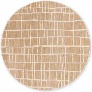 Ted Baker Haringey Rond Buitenkleed Jute Wit- 160 CM ROND