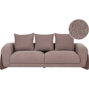 VINLIDEN - Driezitsbank - Bruin - Bouclé