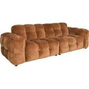DUTCHBONE Sofa Hackman 3-Seater Velours Cognac