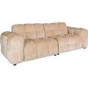 DUTCHBONE Sofa Hackman 3-Seater Velours Beige