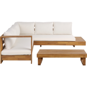 MARETTIMO - Loungeset - Gebroken wit - Rechtszijdig - Acaciahout