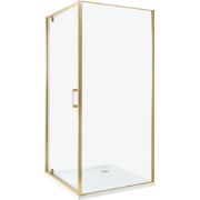 DARLI - Douchecabine - Goud - 90 x 90 x 185 cm - Veiligheidsglas