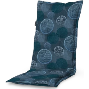 Tuinkussens lage rug Circle blauw 105 cm x 50 cm (4 stuks)