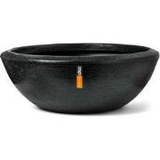 Schaal laag Arc Granite 153x56 zwart bloempot