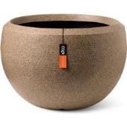 Vaas bol Arc Granite 177 x 120 warm taupe bloempot