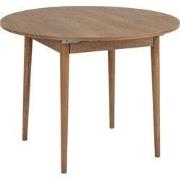 Uitschuifbare eettafel van 100 tot 131 cm met rond tafelblad - KLARA