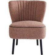 Roze stoffen fauteuil GINA