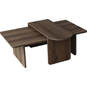 Salontafels set van 2 asymmetrische bladen L105 cm - LIVIA