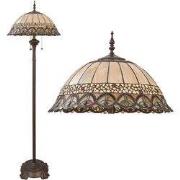 Lumilamp Tiffany Vloerlamp Ø 50x165 cm Beige Bruin Metaal