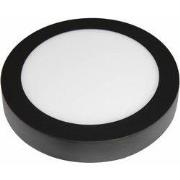 FLUKE LED plafonnier rond zwart 18W 3000K Ã˜22,5cm