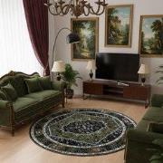 Picasso Paloma Rond Vintage Vloerkleed - Multi / Groen - Laagpolig- 30...