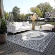 Elle Decoration Gemini Buitenkleed Dubbelzijdig Vloerkleed Zilver- 80x...