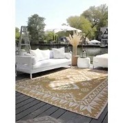 Elle Decoration Gemini Buitenkleed Dubbelzijdig Vloerkleed Geel- 160x2...