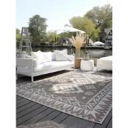 Elle Decoration Gemini Buitenkleed Dubbelzijdig Vloerkleed Linnen- 80x...