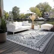 Elle Decoration Gemini Buitenkleed Dubbelzijdig Vloerkleed Zilver- 200...