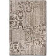 Elle Decoration Japandi Hoogpolig Vloerkleed Beige- 120x170 CM