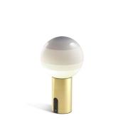 Marset - Dipping Light Portable Tafellamp Off-White/Brushed Brass