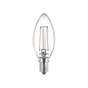 Philips - Lichtbron LED 2W Glas Kaars (250Lm) E14