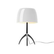 Foscarini - Lumiere Grande Tafellamp E27 Zwart Chroom/Wit