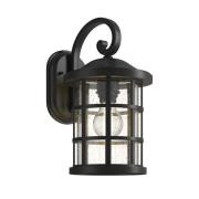 Lindby - Ankea Buiten Wandlamp Black/Clear