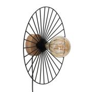 Envostar - Yahel Wandlamp Ø35 Black/Wood