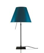 Luceplan - Costanza Tafellamp met Dimmer Zwart/Petroleum Blue