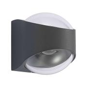 Lucande - Almos LED Round Up/Down BuitenWandlamp Dark Grey