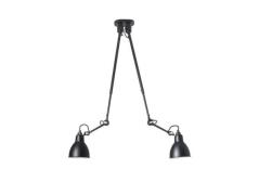 Lampe Gras - 302 Dubbel Plafondlamp Zwart Lampe Gras