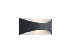 Lindby - Mathea LED Buiten Wandlamp L30 Dark Grey/White