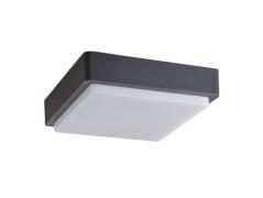 Lindby - Nermin Square LED Buiten Wandlamp IP65 Dark Grey/White