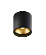 LIGHT-POINT - Solo 1 Rond Plafondlamp 6W 3000K Zwart/Goud