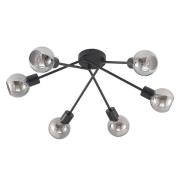 Lindby - Lioma 6 Plafondlamp Black