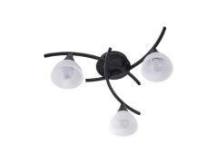 Lindby - Della 3 Plafondlamp Black/Opal