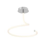 Lucande - Serpentina LED Plafondlamp White/Chrome