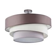 Lindby - Melia Plafondlamp Grey-Brown/White/Grey/Chrome