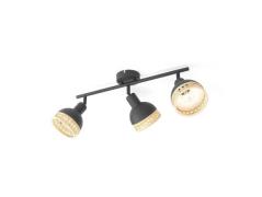 Lindby - Lonnaris 3 Plafondlamp Black/Nature